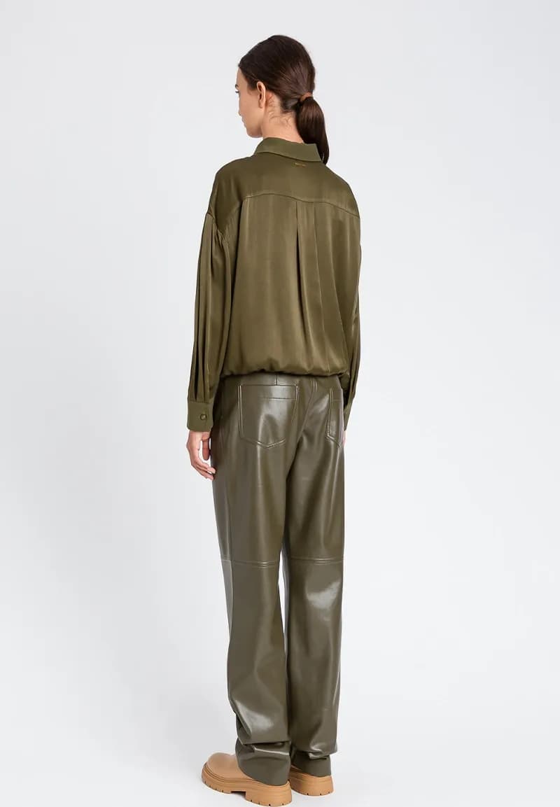 TWINSET | Pantaloni a sigaretta effetto pelle - 2