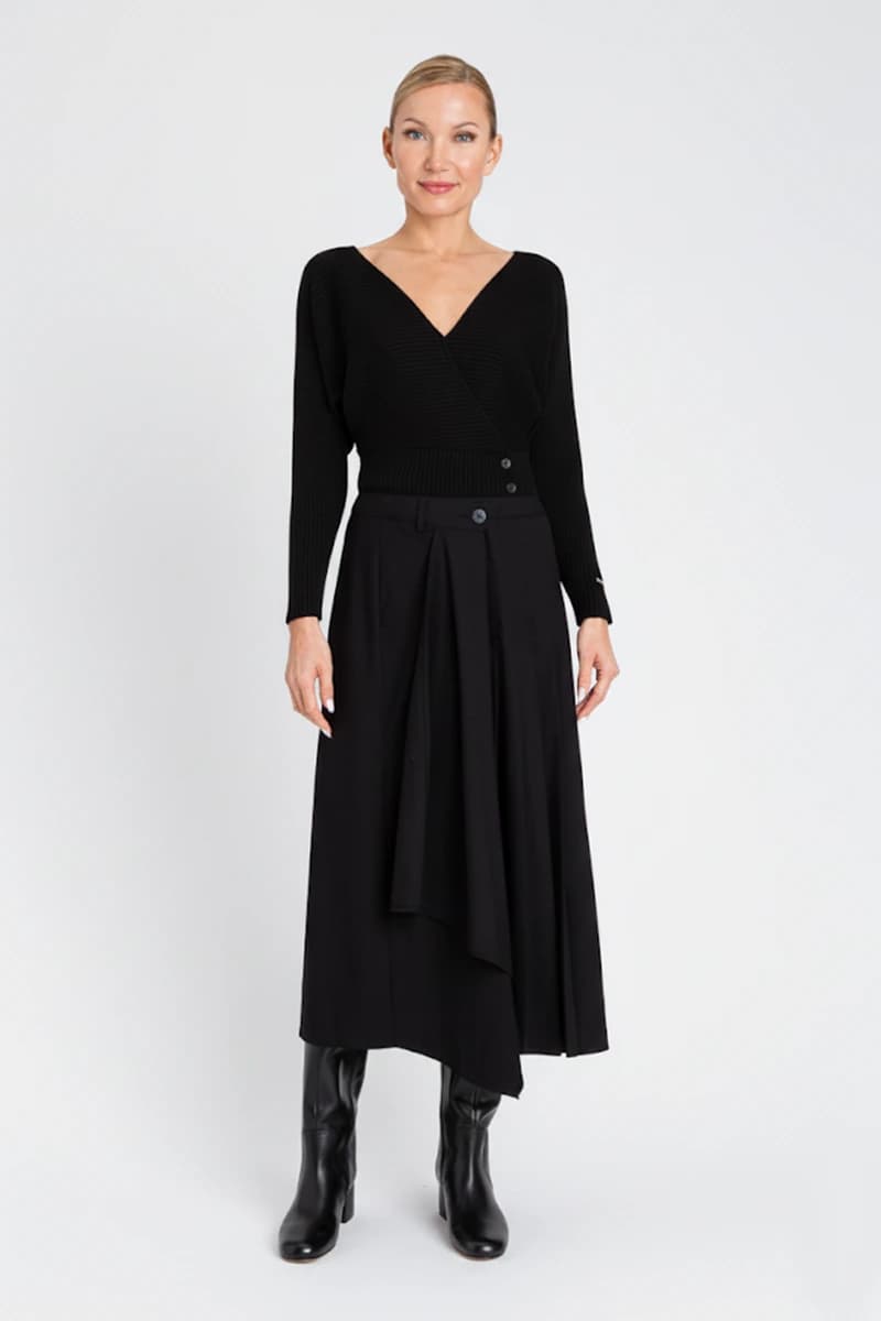 TWINSET | Maglia con incrocio a costine - 6