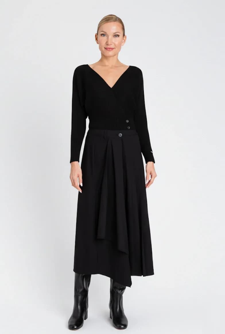 TWINSET | Maglia con incrocio a costine - 4