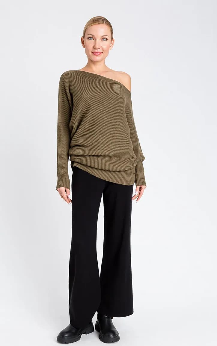 TWINSET | Maglia asimmetrica in misto lana