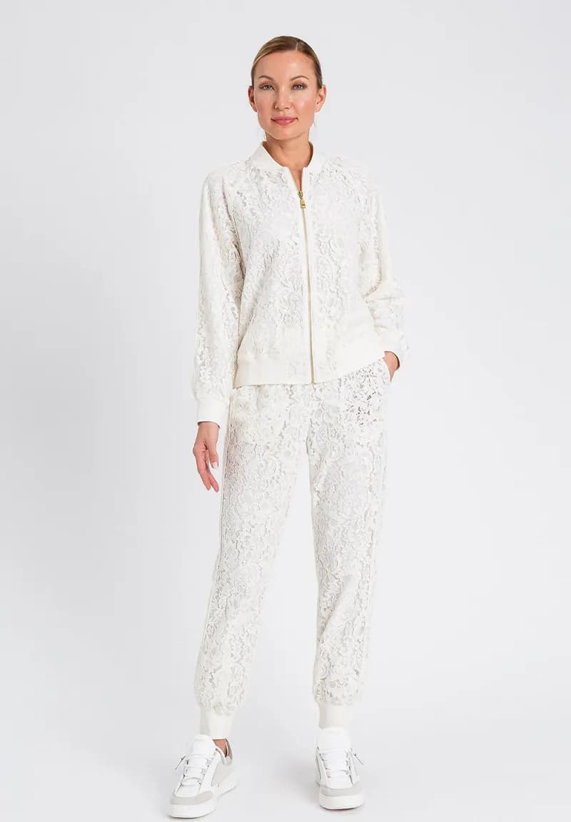 TWINSET | Felpa aperta in pizzo - 1