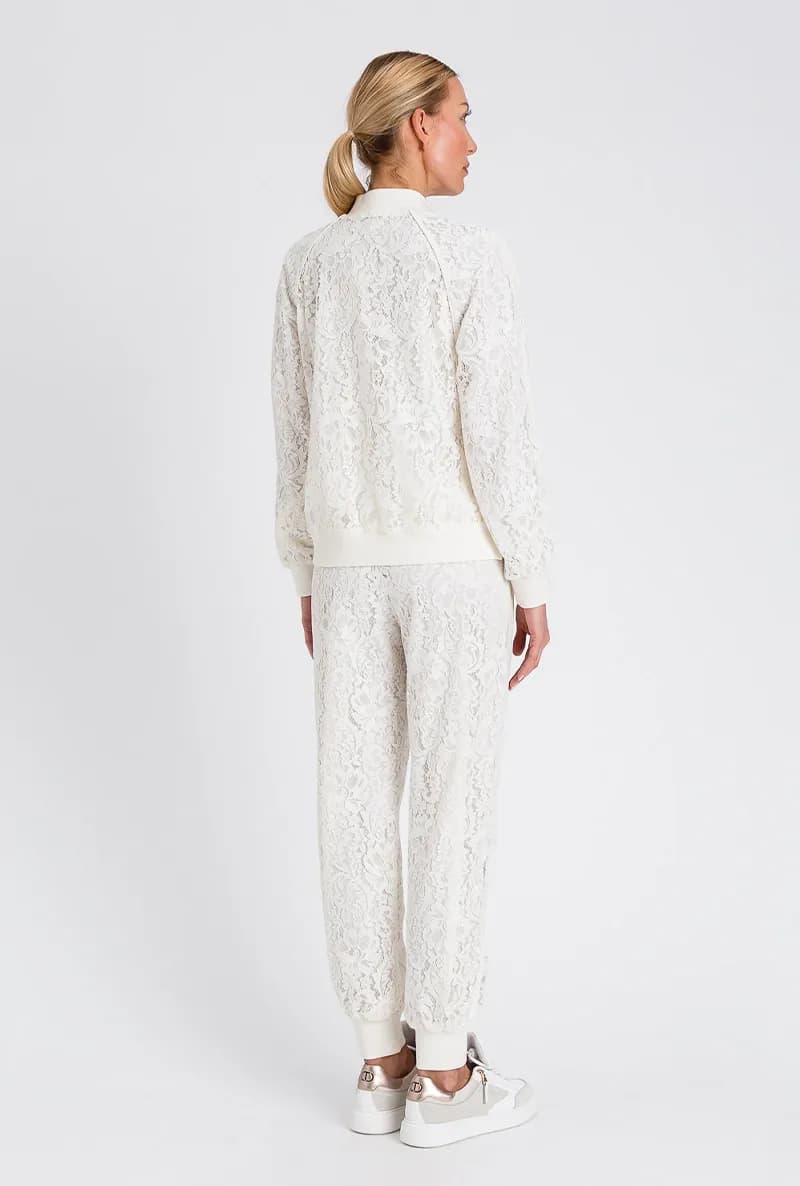 TWINSET | Felpa aperta in pizzo - 2