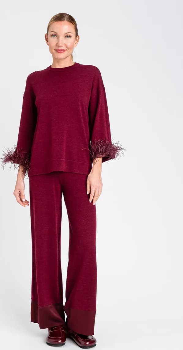 TWINSET | Pantaloni ampi in maglia - 3