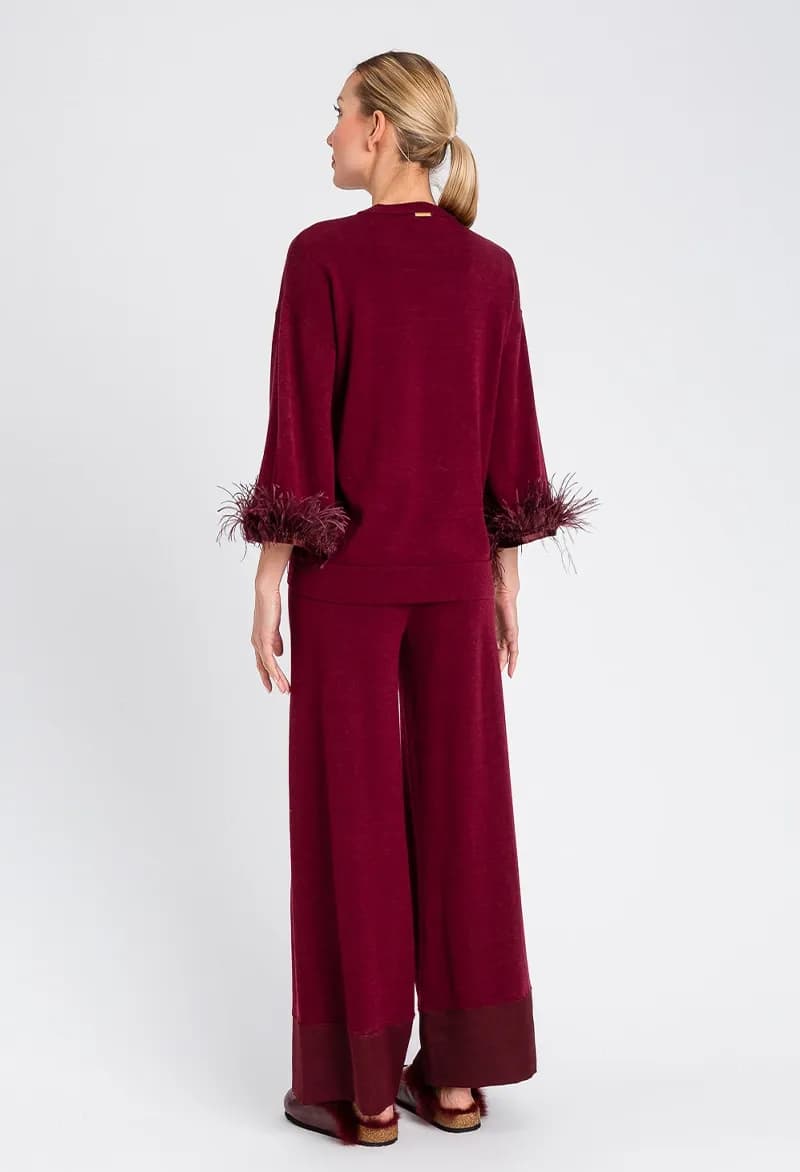 TWINSET | Pantaloni ampi in maglia - 4