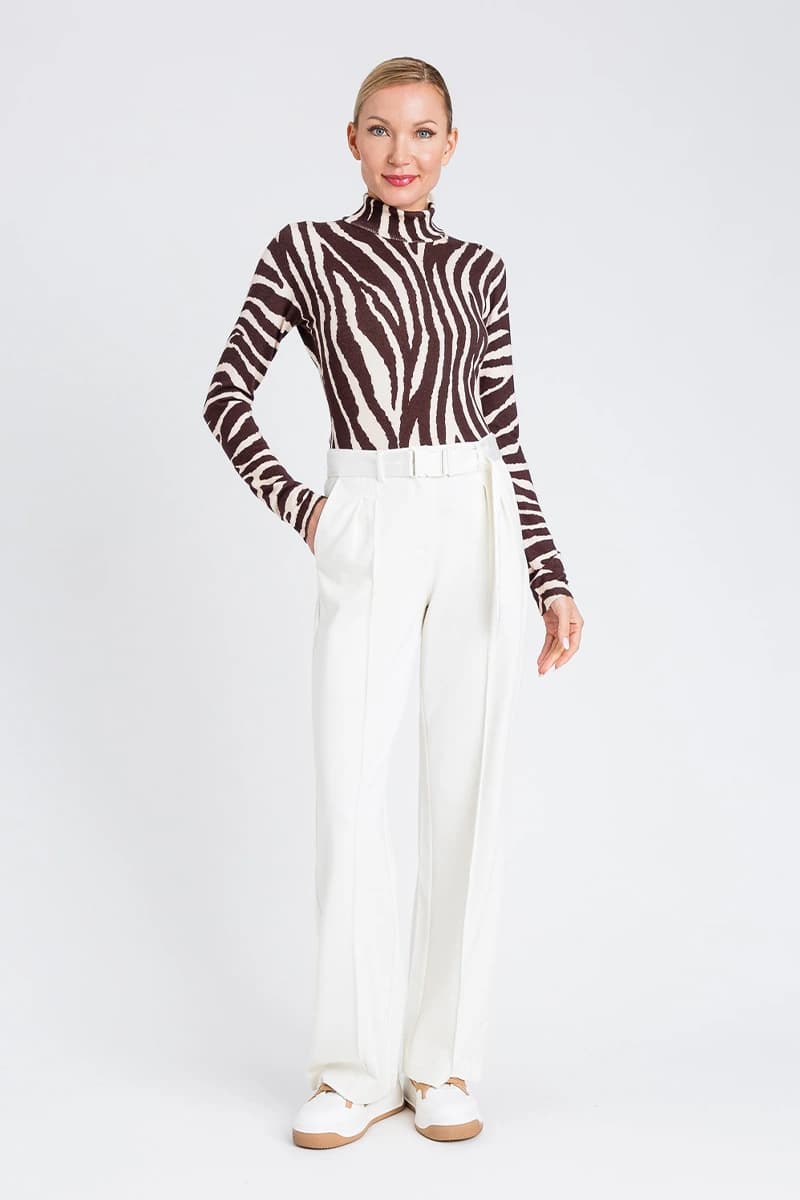 TWINSET | Maglia lupetto con stampa zebrata - 4
