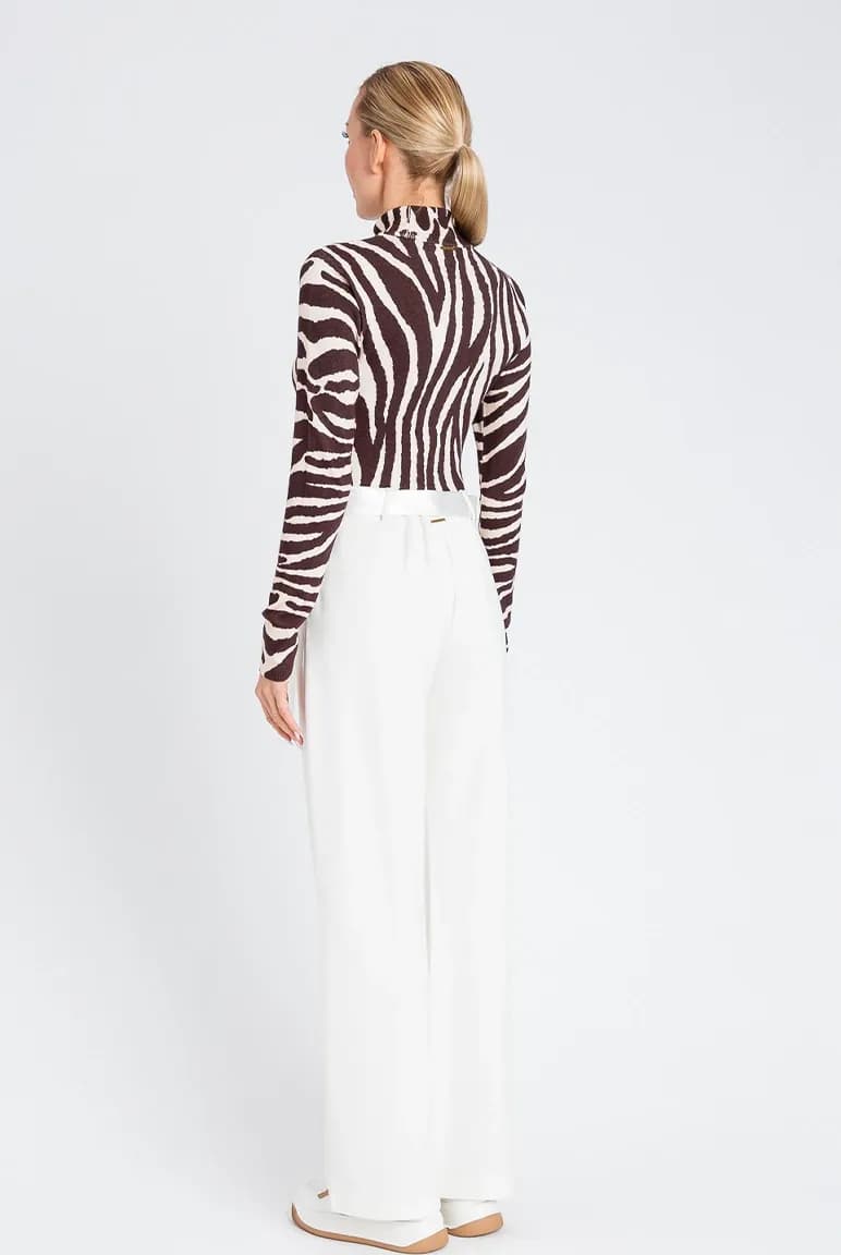 TWINSET | Maglia lupetto con stampa zebrata - 2