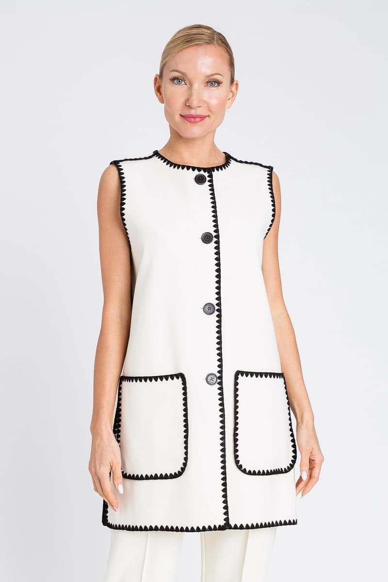 TWINSET | Gilet in panno punto coperta - 4