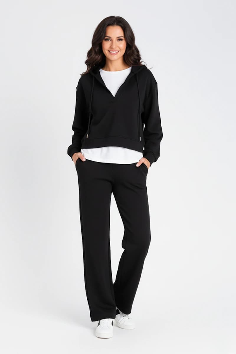 TWINSET | Tuta felpa con zip e pantalone coulisse - 7