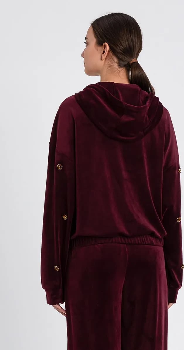 TWINSET | Tuta felpa con zip e pantalone morbido - 2