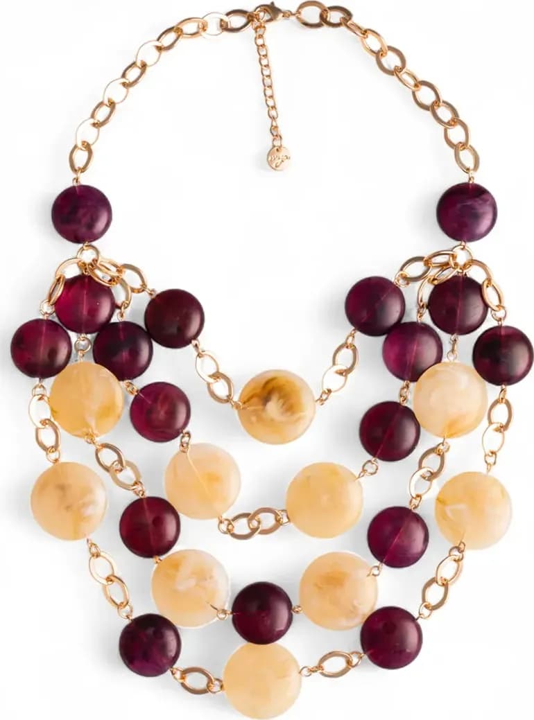 MYA ACCESSORIES | Collana girocollo a catena cascata di pietre - 2