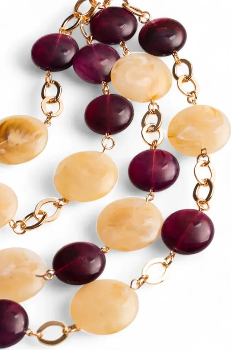 MYA ACCESSORIES | Collana girocollo a catena cascata di pietre - 3