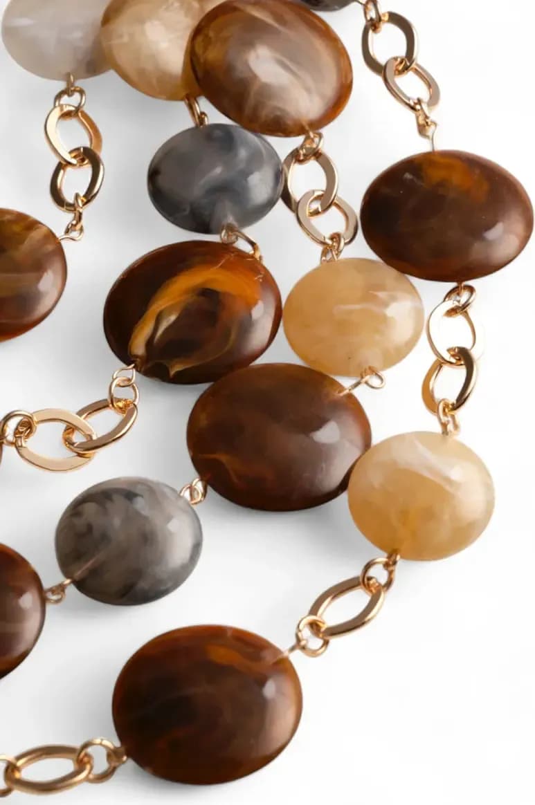 MYA ACCESSORIES | Collana girocollo a catena cascata di pietre - 3
