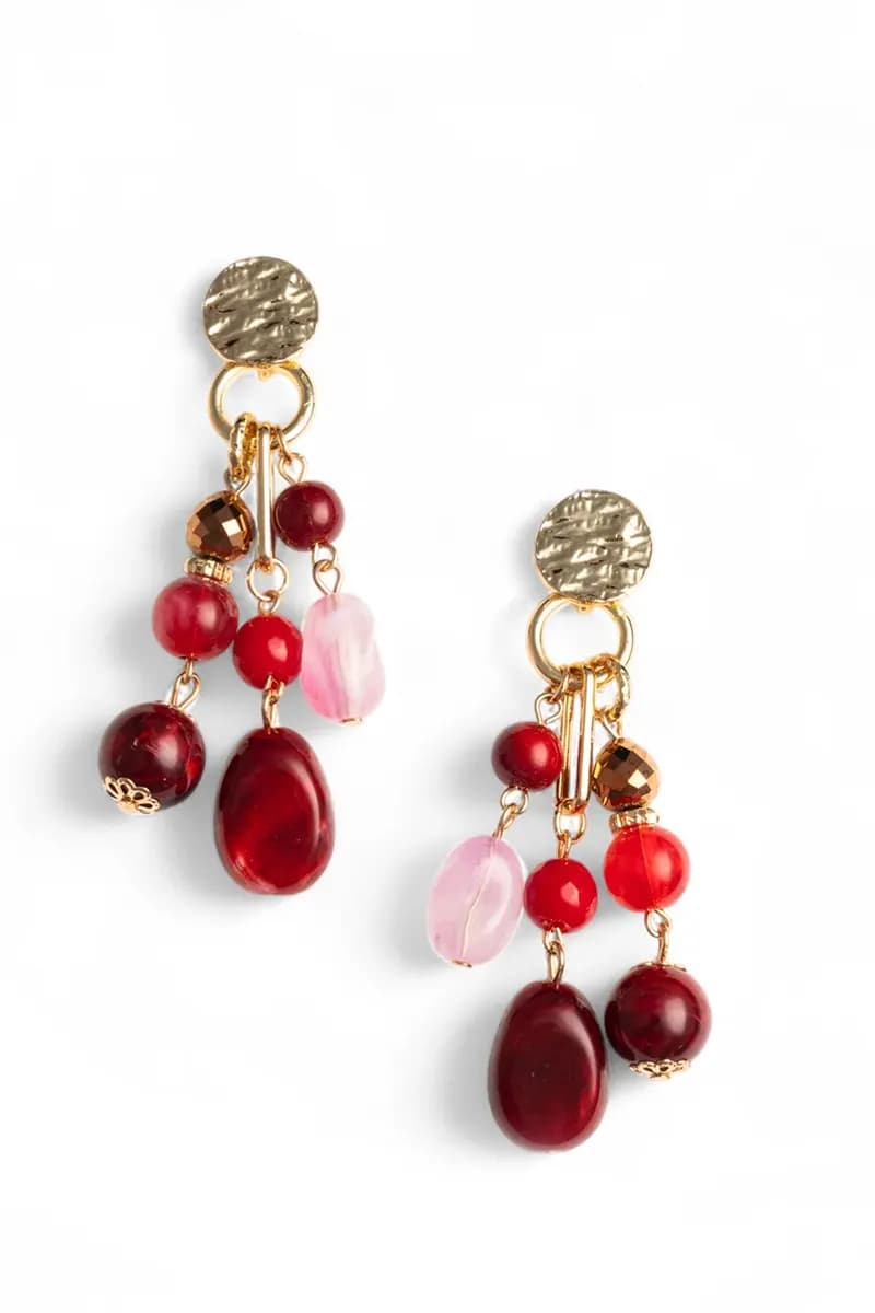 MYA ACCESSORIES | Orecchini pendenti a grappolo con pietre - 2