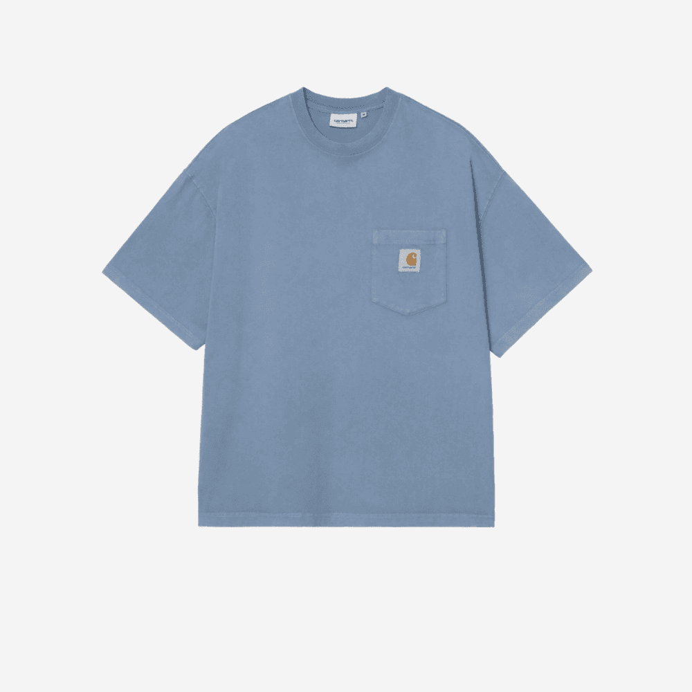 T-shirt Carhartt  Hudson sorrent chalk washed - 5