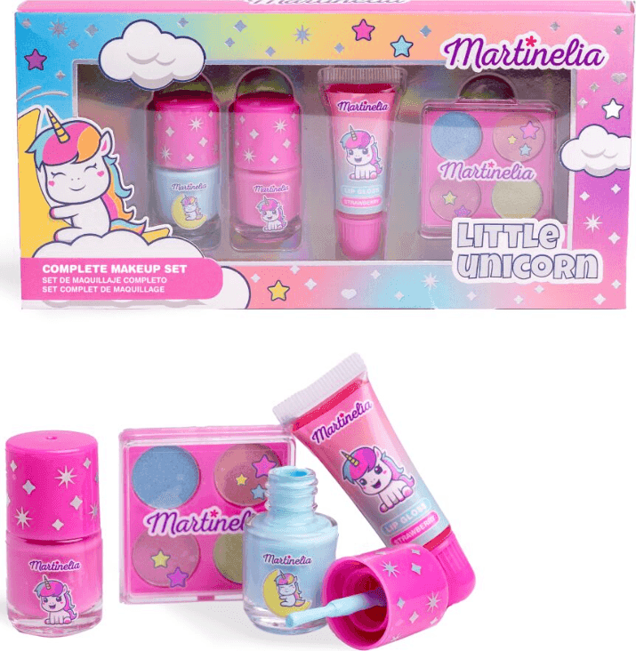 Martinelia - Beauty Set Trucco 4 pezzi smalto, lucidalabbra e ombretti (85493)