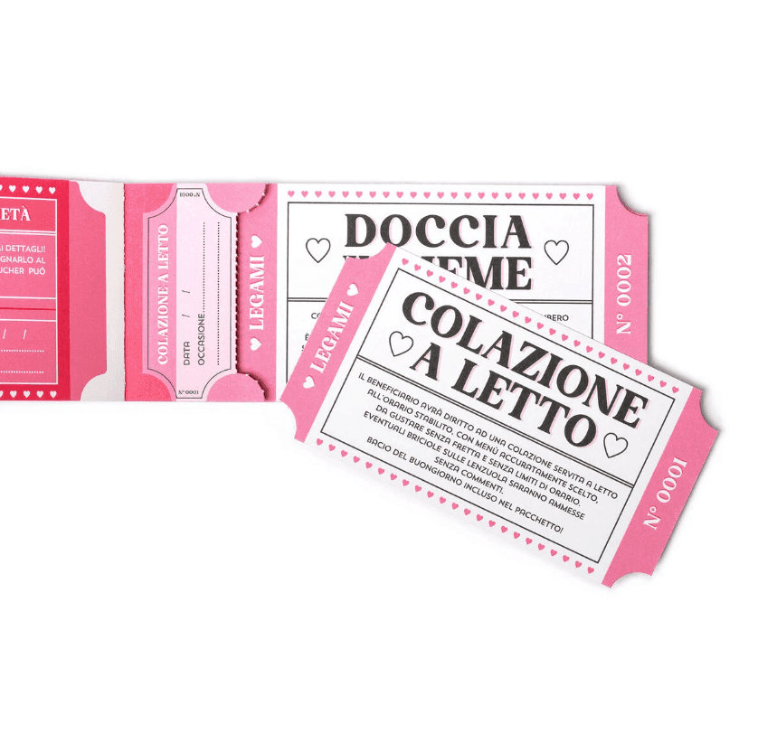 Legami - San Valentino Blocchetto con 24 Buoni Romantici in lingua Italiana (LC0001) - 2