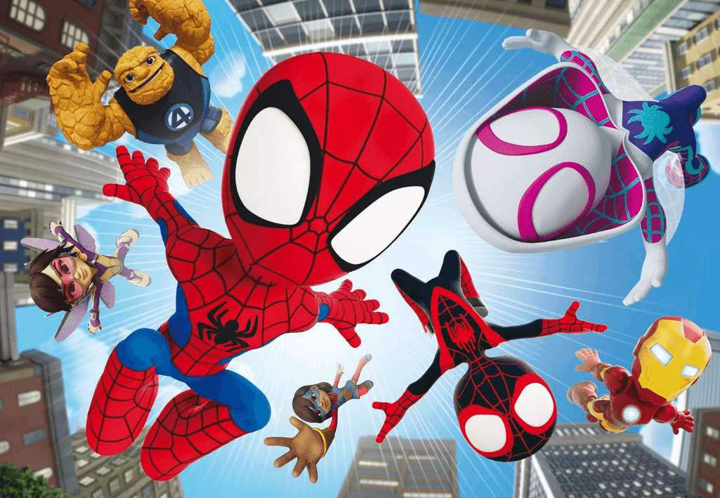 Clementoni - Puzzle per Bambini 104 Pezzi Supercolor con Supereroe Spidey 62x42 cm (+4 Anni) - 2