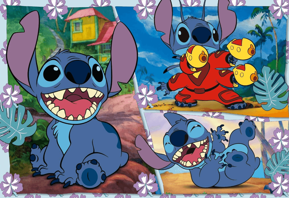 Clementoni - Puzzle Disney Stitch Supercolor -104 Maxi Pezzi 62x42 cm (+4 Anni) - 2