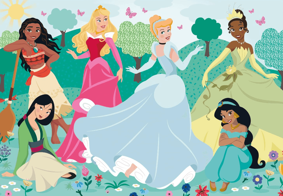 Clementoni - Puzzle Disney Princess Supercolor -104 Maxi Pezzi 62x42 cm (+4 Anni) - 2