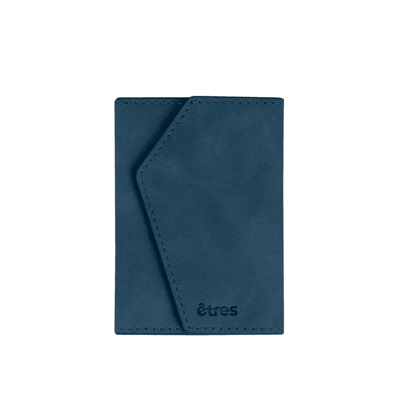 Etres - Portafoglio Easy Smart Icon si aggancia facilmente allo Smartphone - Blu (ET-ES002) - 4