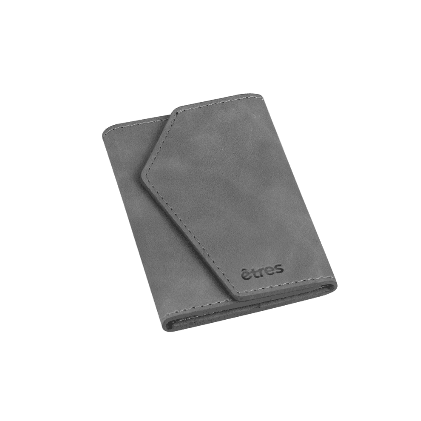 Etres - Portafoglio Easy Smart Icon si aggancia facilmente allo Smartphone - Grigio (ET-ES003) - 2