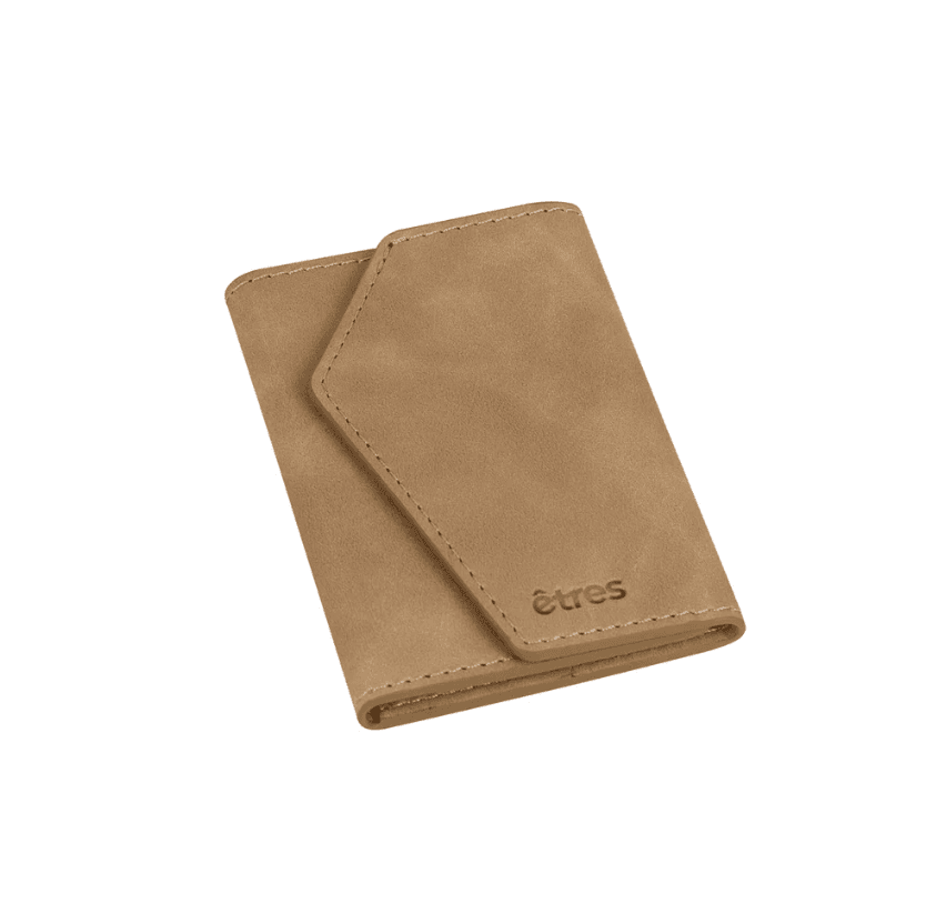 Etres - Portafoglio Easy Smart Icon si aggancia facilmente allo Smartphone - Marrone Chiaro (ET-ES004) - 2