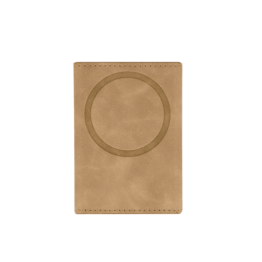Etres - Portafoglio Easy Smart Icon si aggancia facilmente allo Smartphone - Marrone Chiaro (ET-ES004) - 5