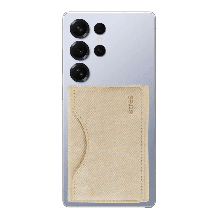 Etres - Portafoglio Smart Icon Jeans si aggancia facilmente allo Smartphone - Jeans White (ET-CL023)