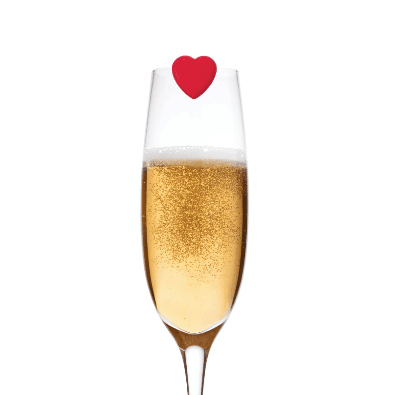 Set di 6 Segnabicchieri - Heart - Love Is In The Glass! (DRMA0005) - 2