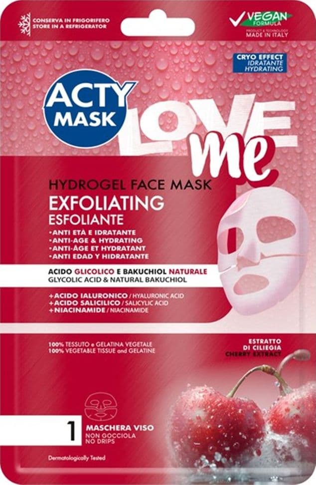 MASCHERA VISO HYDROGEL ESFOLIANTE ANTI ETA IDRATANTE CON ESTRATTO DI CILIEGIA 007942V