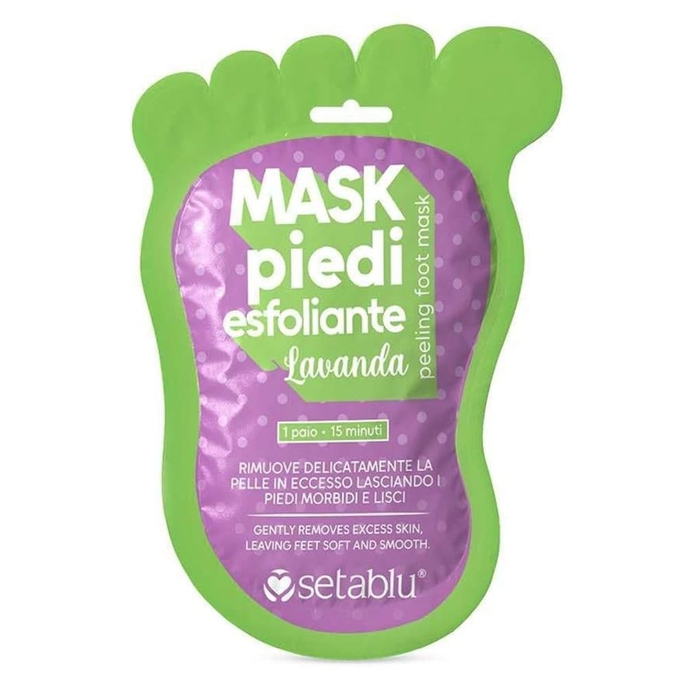 MASCHERA PEELING PIEDI ESFOLIANTE LAVANDA PER RIMUOVERE PELLE SECCA SCREPOLATA 408287