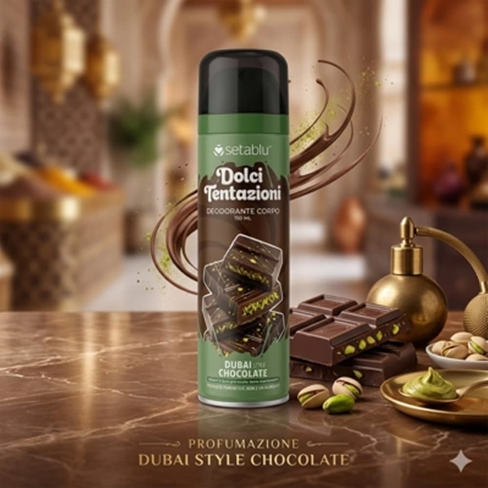DEODORANTE CORPO SPRAY DA 150ML FRAGRANZA DUBAI STYLE CHOCOLATE INTENSA LUSSUOSA 626195A - 2