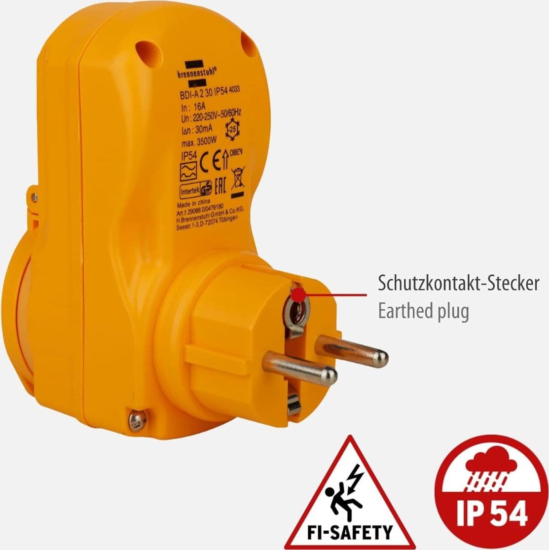 Brennenstuhl BDI-A 2 30 adattatore sicurezza IP54 - 2