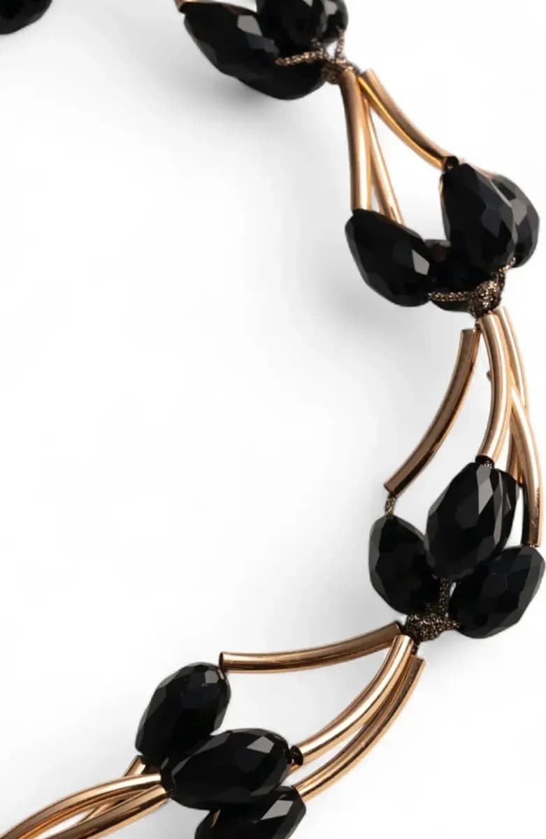 MYA ACCESSORIES | Collana girocollo strutturato in metallo - 3