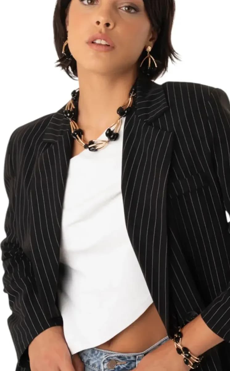 MYA ACCESSORIES | Collana girocollo strutturato in metallo - 4