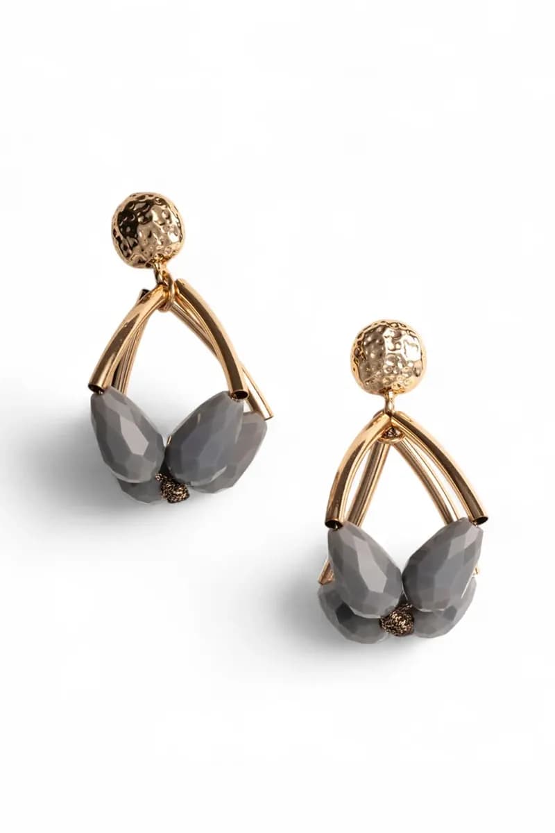 MYA ACCESSORIES | Orecchini pendenti in metallo a goccia - 2