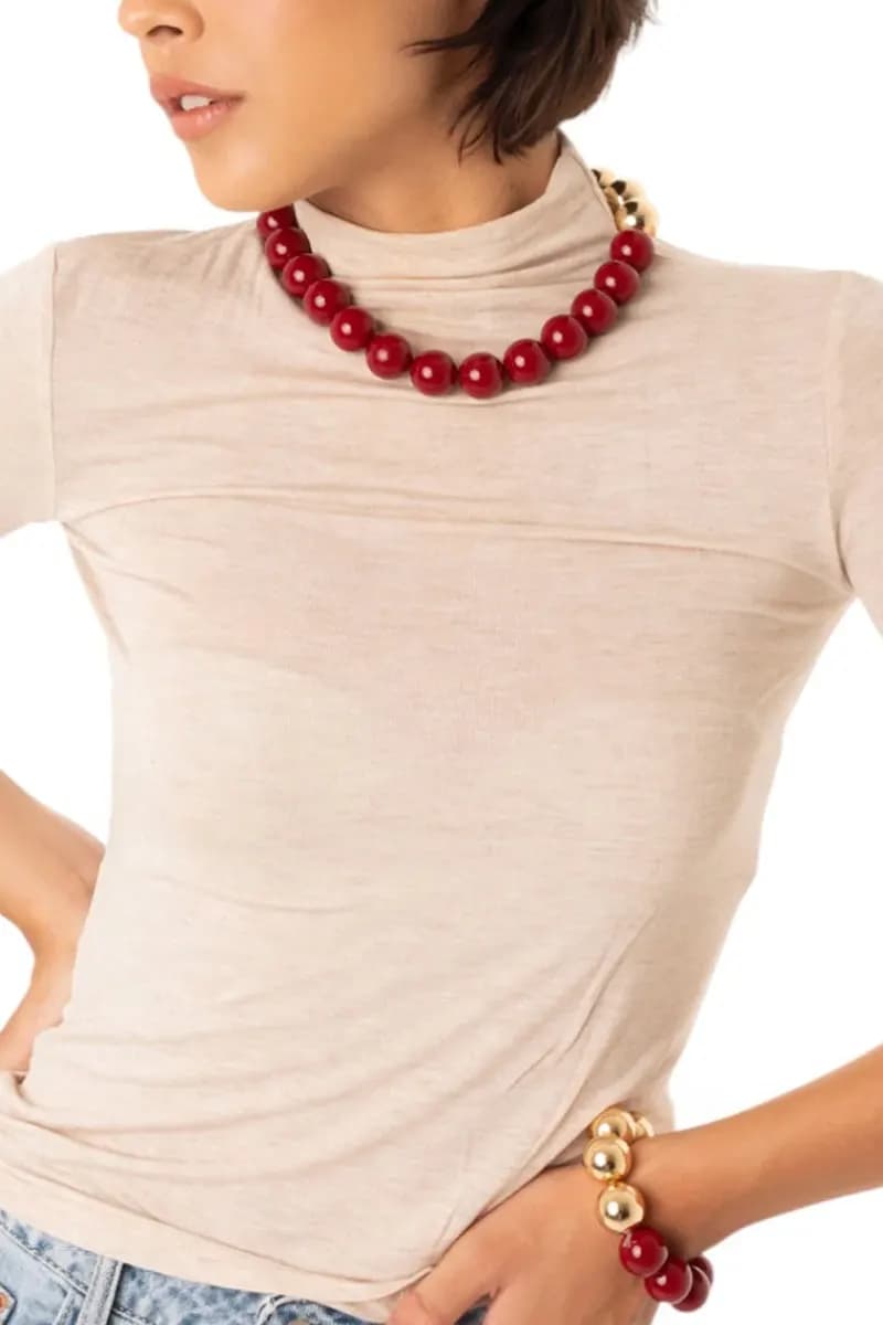 MYA ACCESSORIES | Collana girocollo con sfere - 4
