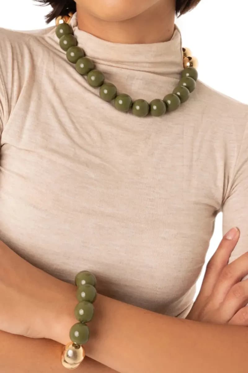 MYA ACCESSORIES | Collana girocollo con sfere - 4