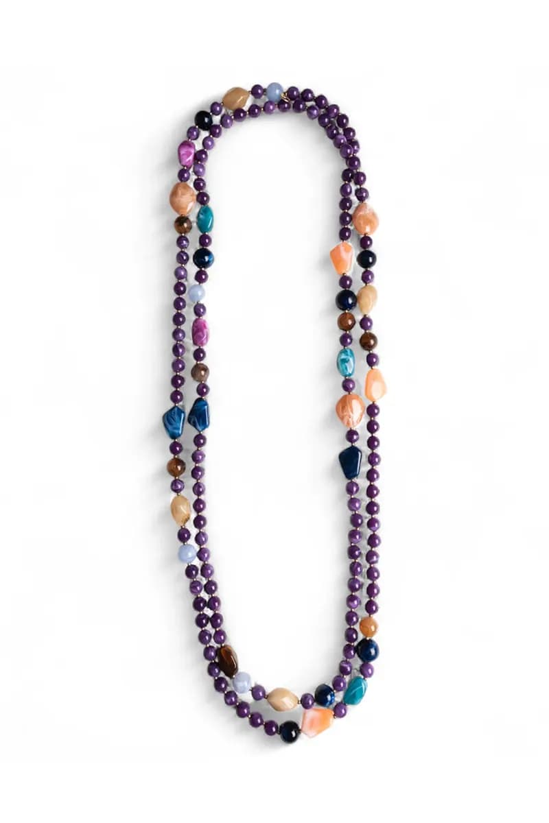 MYA ACCESSORIES | Collana lunga con pietre in acrilico - 2