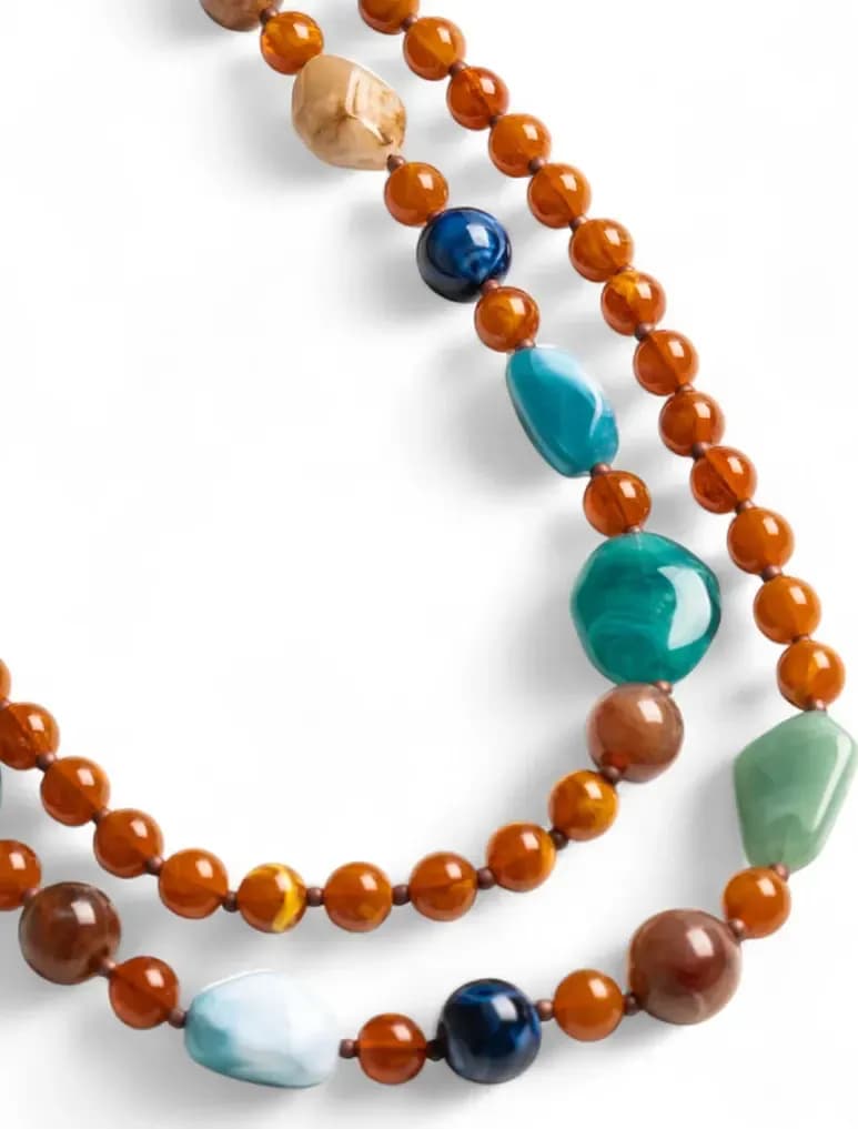 MYA ACCESSORIES | Collana lunga con pietre in acrilico - 3