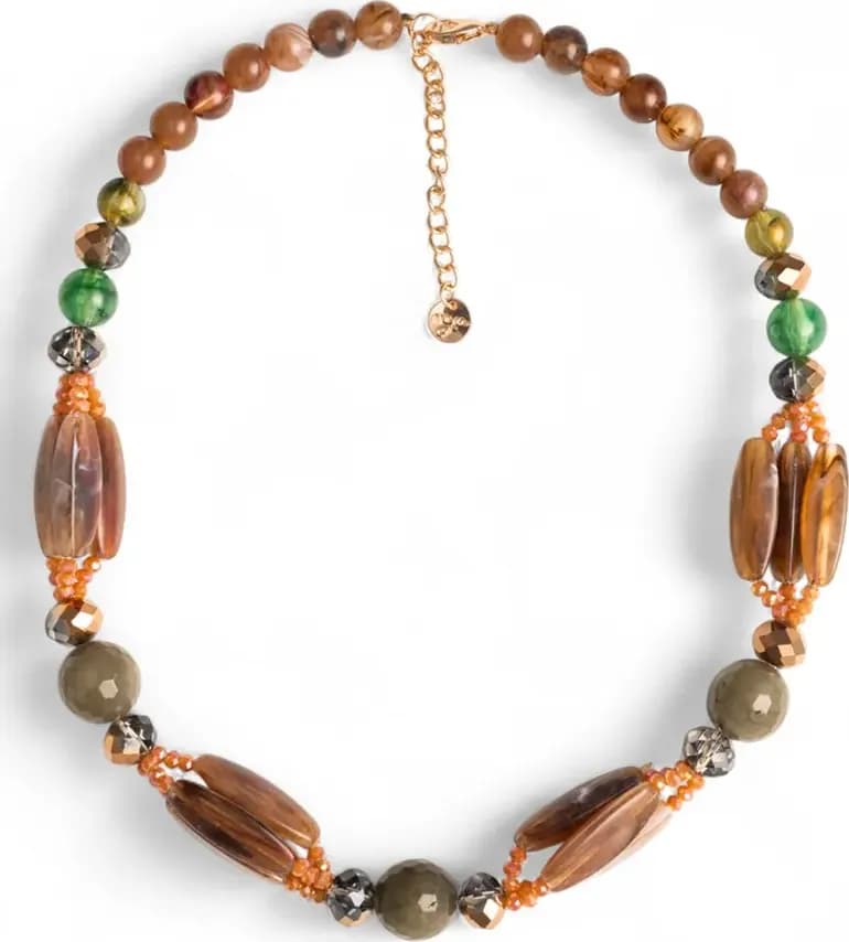 MYA ACCESSORIES | Collana girocollo con pietre in acrilico - 2