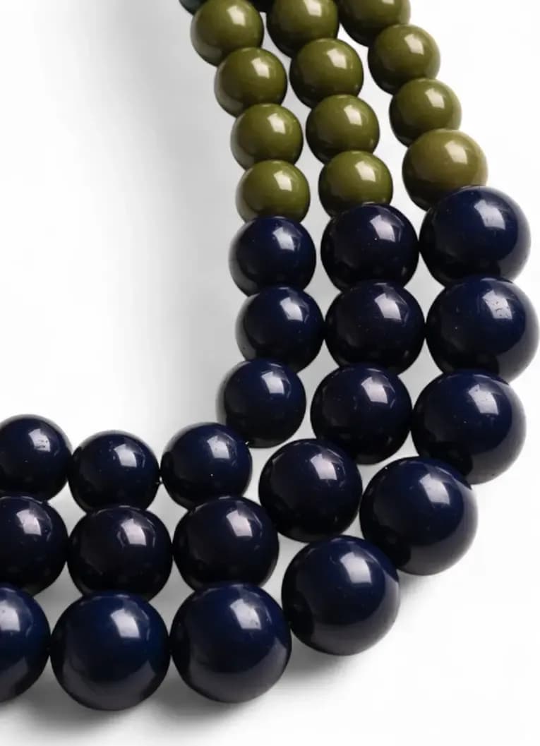 MYA ACCESSORIES | Collana a tre fili con sfere in acrilico - 3