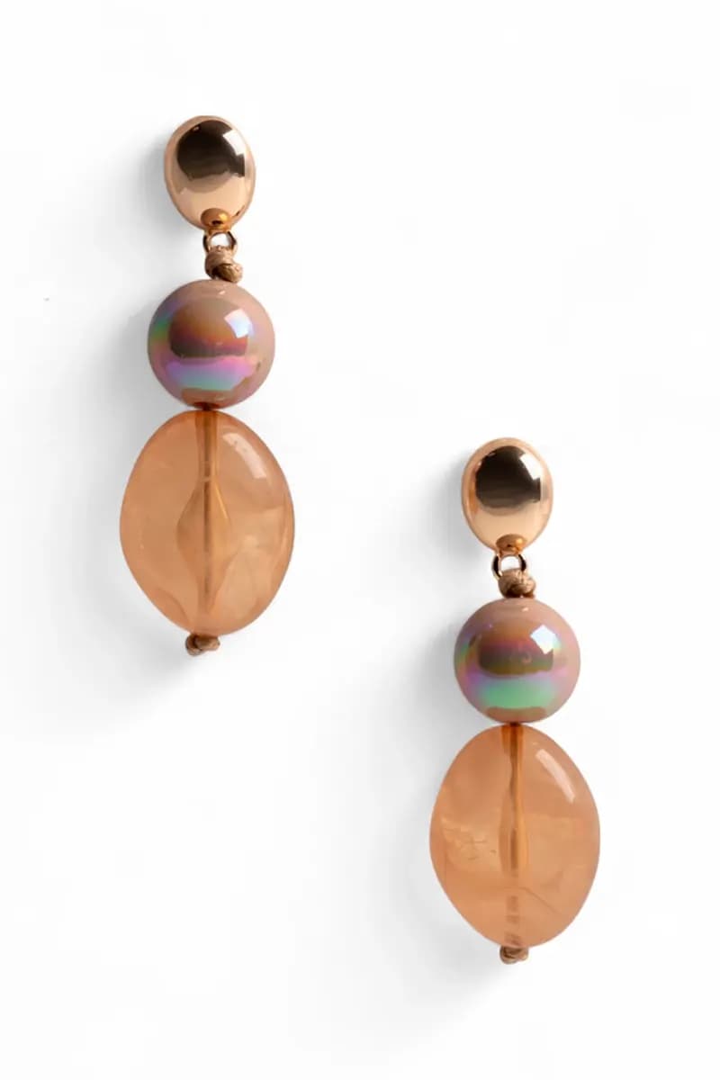 MYA ACCESSORIES | Orecchini pendenti con pietre in acrilico - 2