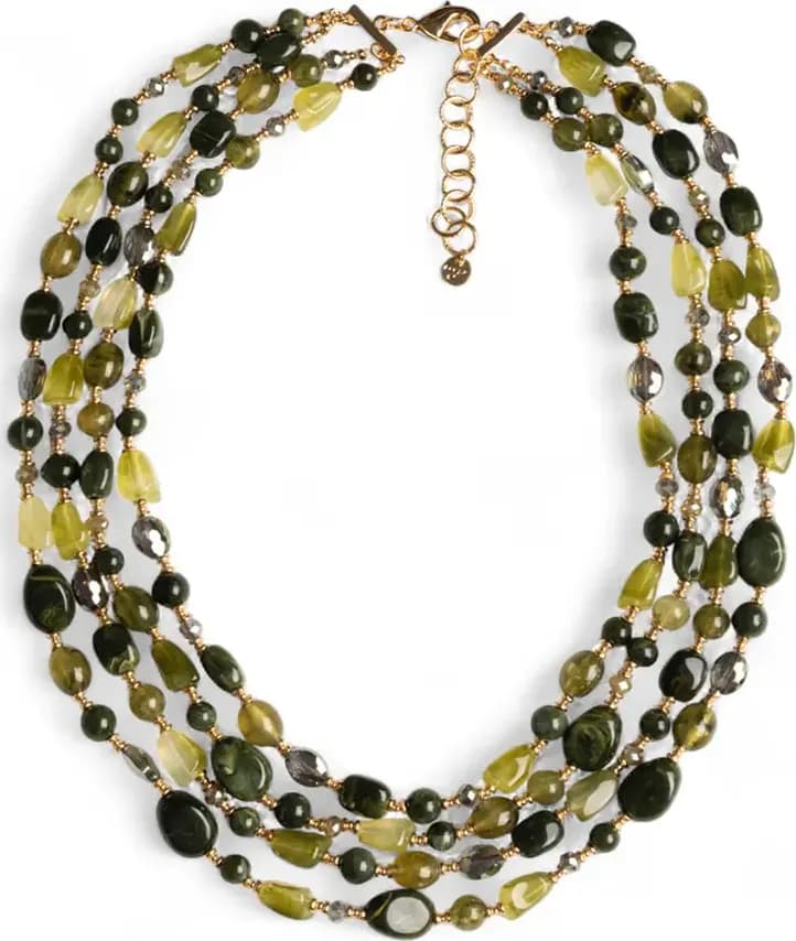 MYA ACCESSORIES | Collana a quattro fili con pietre in acrilico - 2