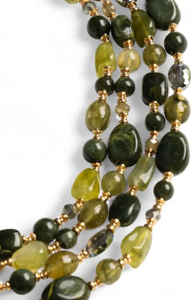 MYA ACCESSORIES | Collana a quattro fili con pietre in acrilico - 3