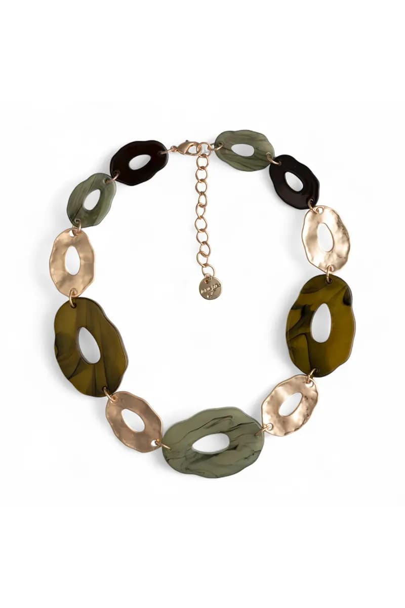 MYA ACCESSORIES | Collana girocollo in acrilico forme irregolari - 2