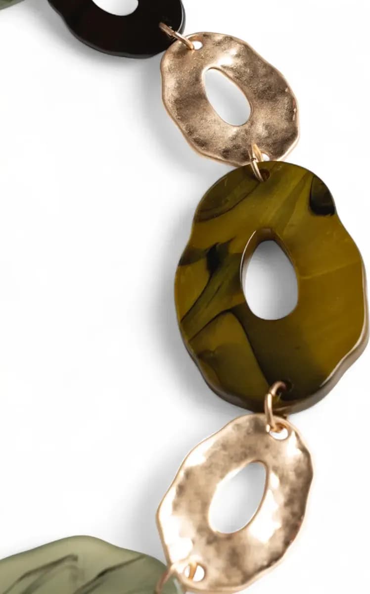 MYA ACCESSORIES | Collana girocollo in acrilico forme irregolari - 3