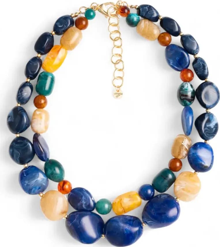 MYA ACCESSORIES | Collana girocollo con pietre in acrilico - 2
