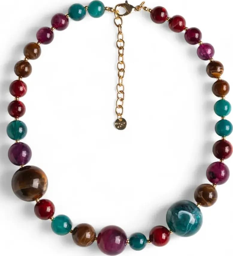 MYA ACCESSORIES | Collana girocollo con sfere in acrilico - 2