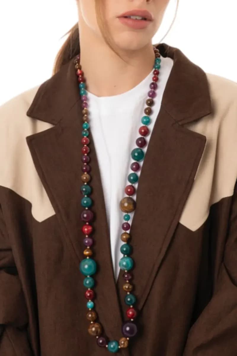 MYA ACCESSORIES | Collana lunga con sfere in acrilico - 4